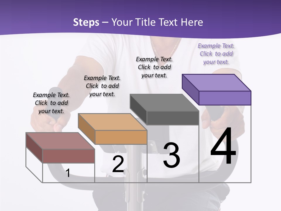 Senior Minority Man Working Out Set On A White Background PowerPoint Template