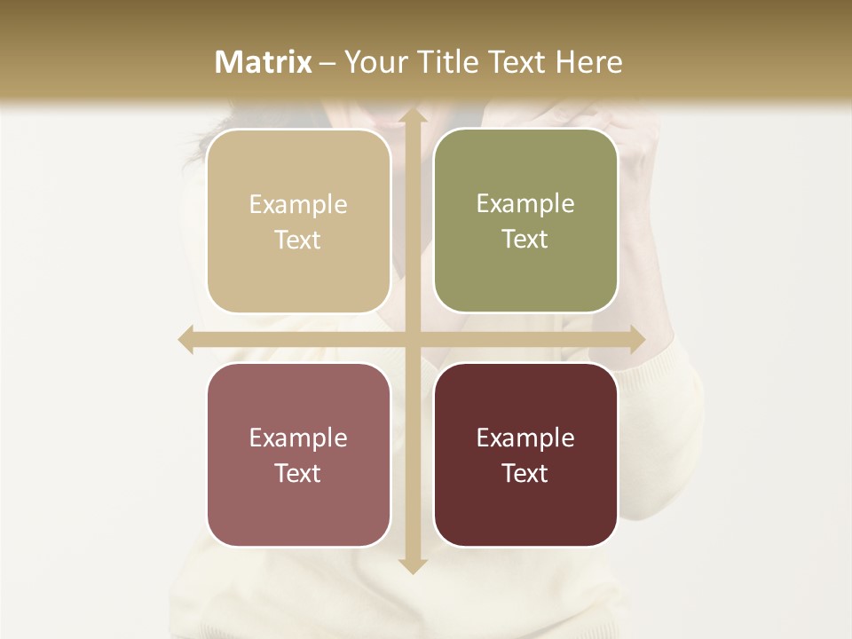 Lucky, Wealthy Woman Excitedly Holding Group Of Twenty Dollar Bills PowerPoint Template