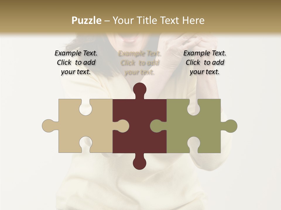 Lucky, Wealthy Woman Excitedly Holding Group Of Twenty Dollar Bills PowerPoint Template