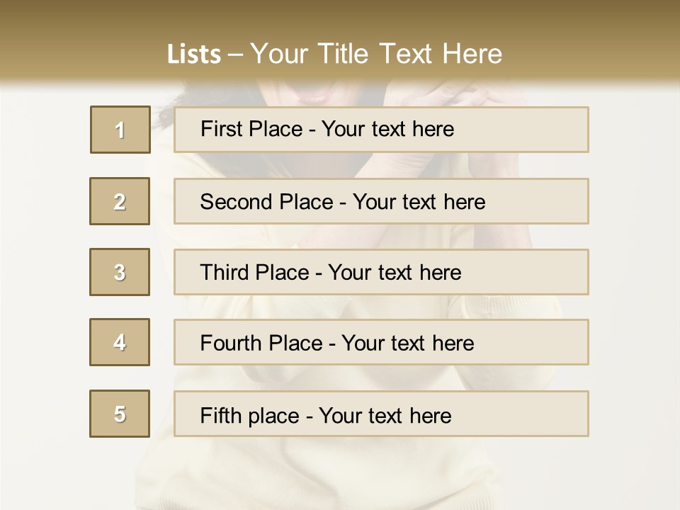 Lucky, Wealthy Woman Excitedly Holding Group Of Twenty Dollar Bills PowerPoint Template