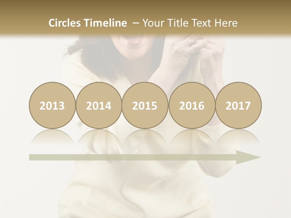 Lucky, Wealthy Woman Excitedly Holding Group Of Twenty Dollar Bills PowerPoint Template