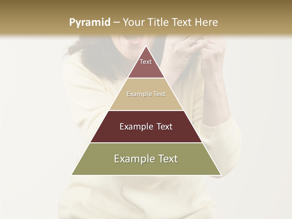 Lucky, Wealthy Woman Excitedly Holding Group Of Twenty Dollar Bills PowerPoint Template