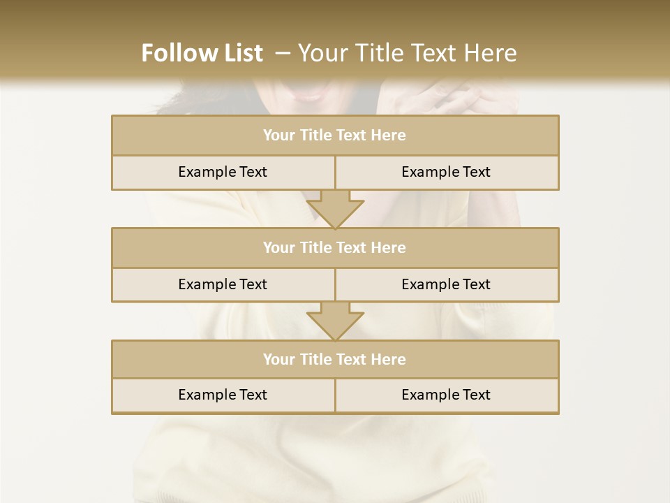 Lucky, Wealthy Woman Excitedly Holding Group Of Twenty Dollar Bills PowerPoint Template