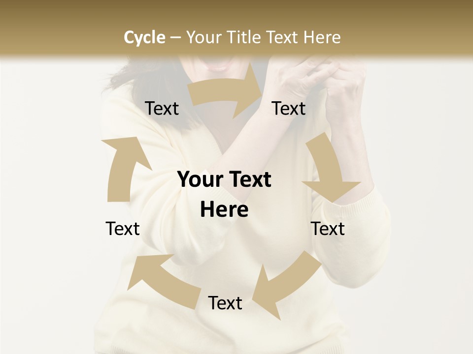 Lucky, Wealthy Woman Excitedly Holding Group Of Twenty Dollar Bills PowerPoint Template