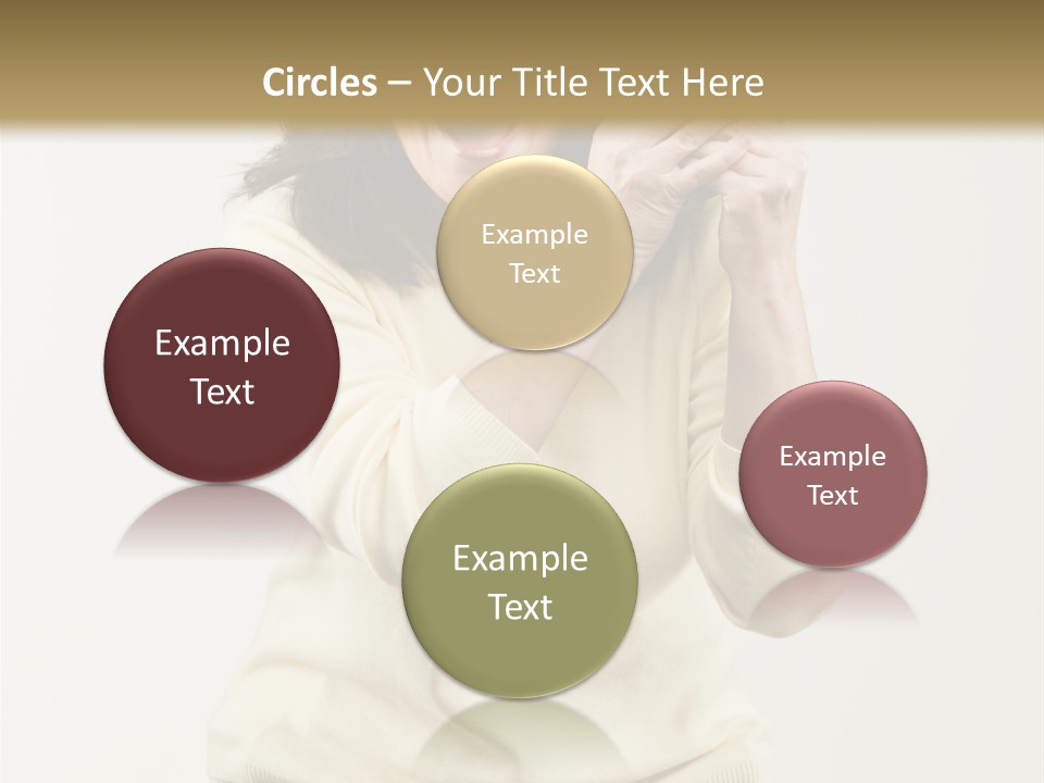 Lucky, Wealthy Woman Excitedly Holding Group Of Twenty Dollar Bills PowerPoint Template