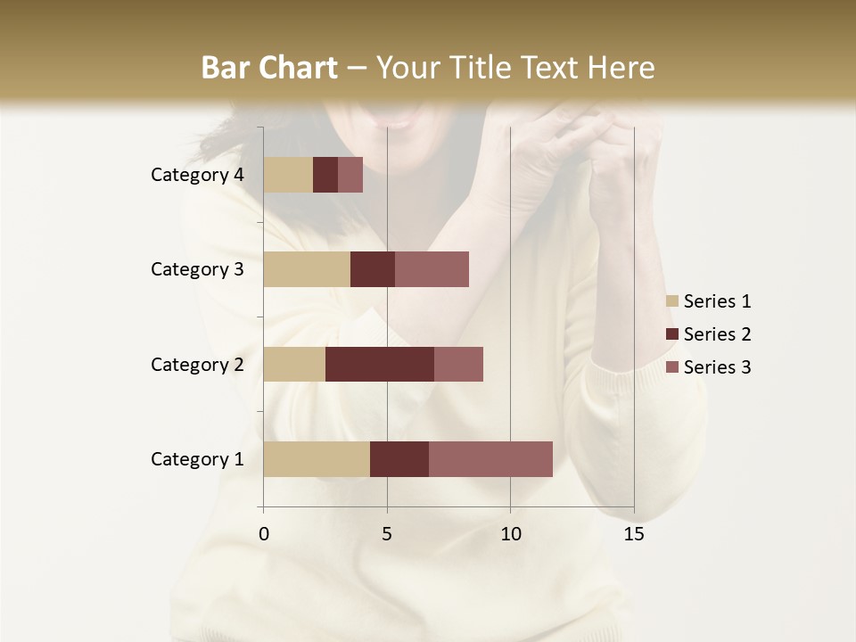 Lucky, Wealthy Woman Excitedly Holding Group Of Twenty Dollar Bills PowerPoint Template