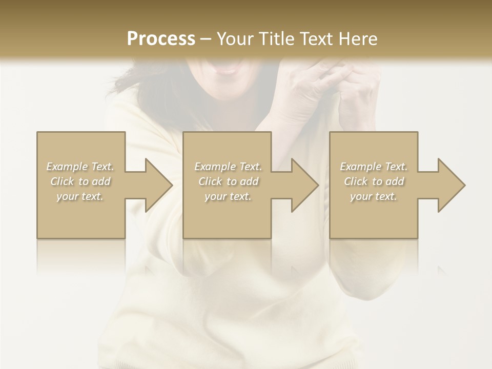 Lucky, Wealthy Woman Excitedly Holding Group Of Twenty Dollar Bills PowerPoint Template