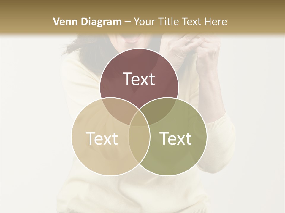 Lucky, Wealthy Woman Excitedly Holding Group Of Twenty Dollar Bills PowerPoint Template