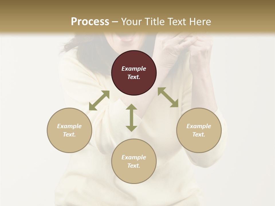 Lucky, Wealthy Woman Excitedly Holding Group Of Twenty Dollar Bills PowerPoint Template