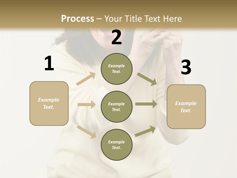 Lucky, Wealthy Woman Excitedly Holding Group Of Twenty Dollar Bills PowerPoint Template