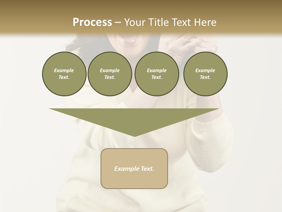 Lucky, Wealthy Woman Excitedly Holding Group Of Twenty Dollar Bills PowerPoint Template