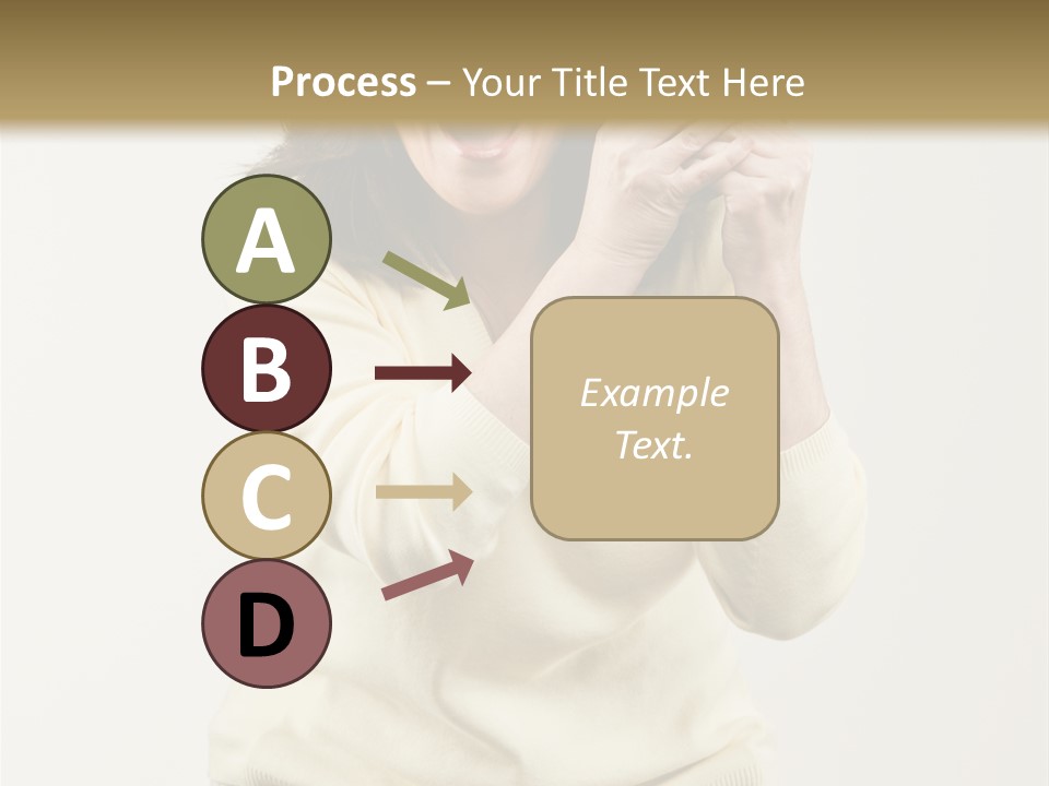 Lucky, Wealthy Woman Excitedly Holding Group Of Twenty Dollar Bills PowerPoint Template