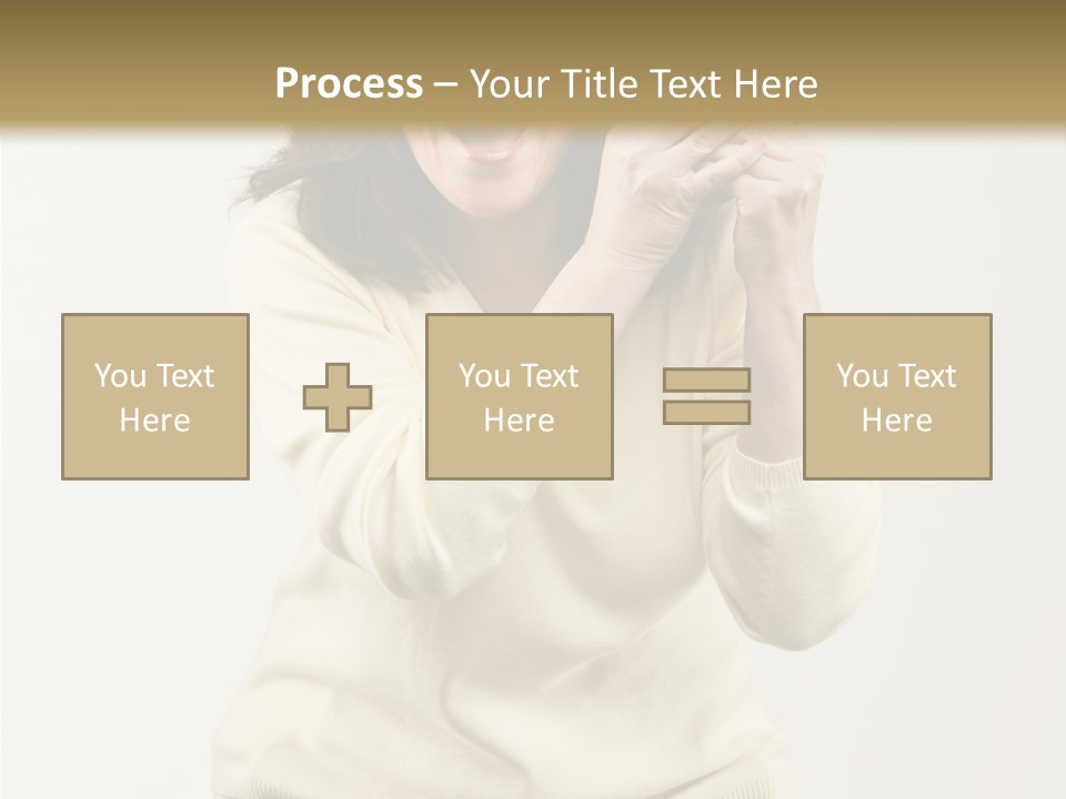 Lucky, Wealthy Woman Excitedly Holding Group Of Twenty Dollar Bills PowerPoint Template