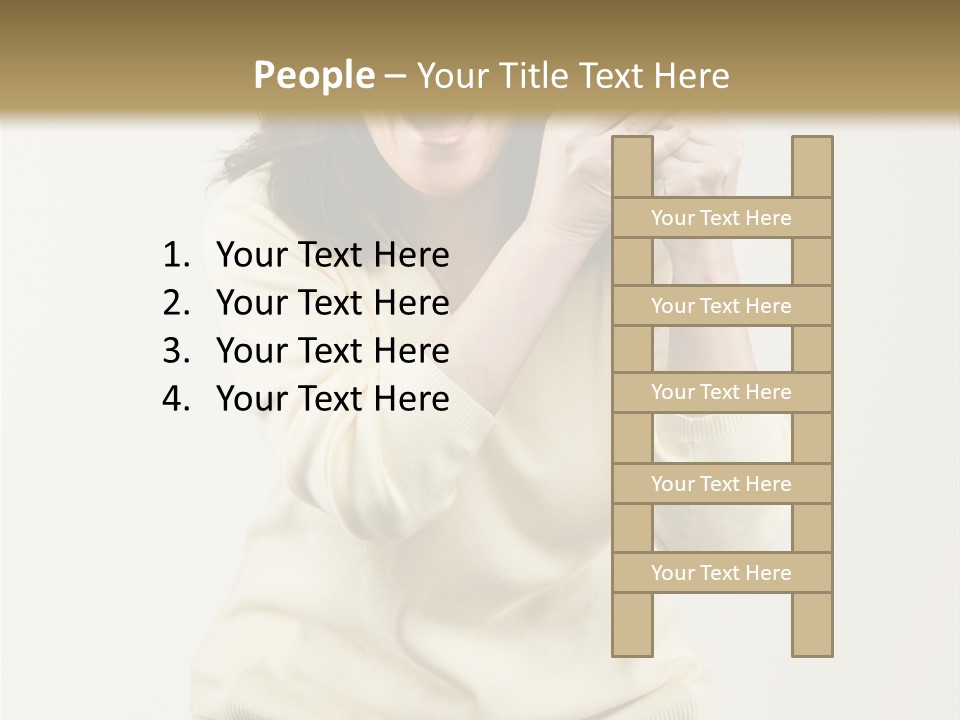 Lucky, Wealthy Woman Excitedly Holding Group Of Twenty Dollar Bills PowerPoint Template