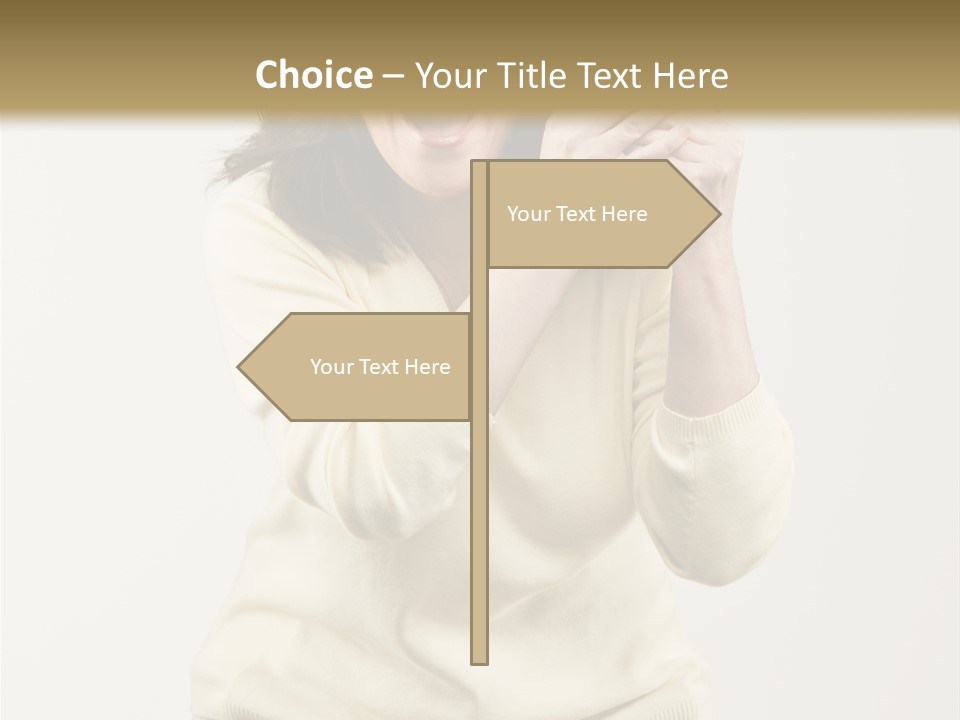 Lucky, Wealthy Woman Excitedly Holding Group Of Twenty Dollar Bills PowerPoint Template