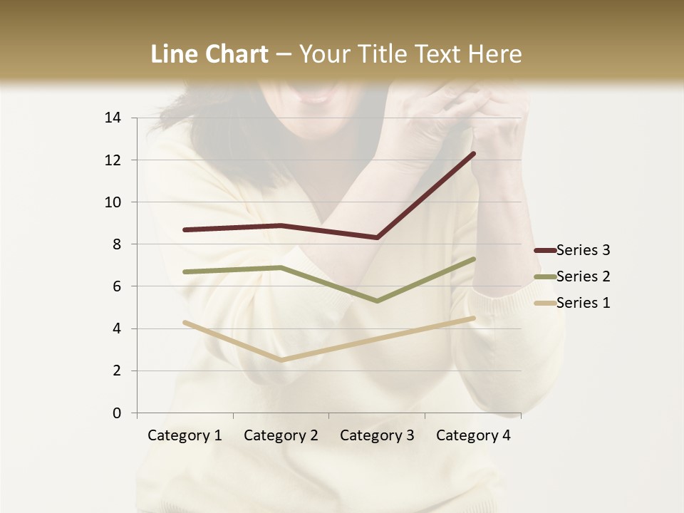 Lucky, Wealthy Woman Excitedly Holding Group Of Twenty Dollar Bills PowerPoint Template