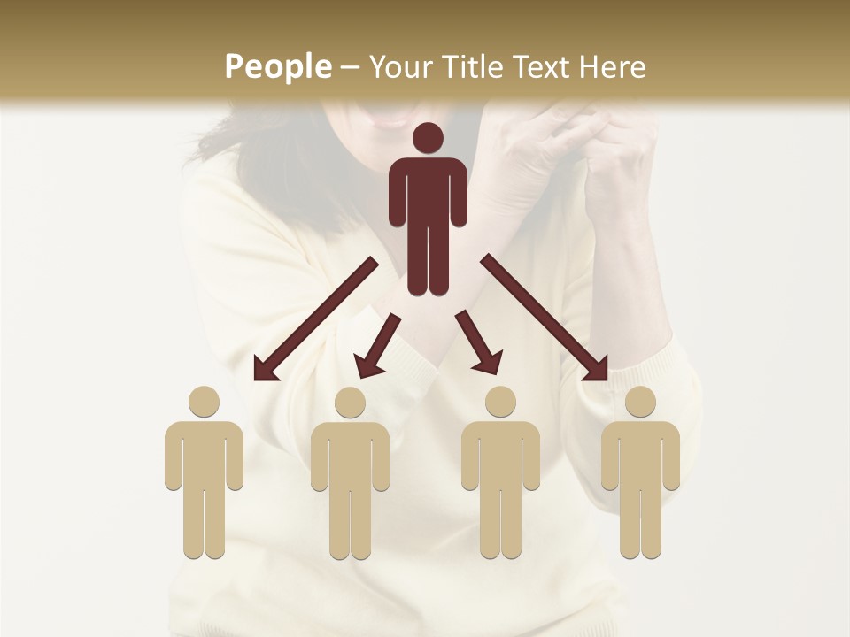 Lucky, Wealthy Woman Excitedly Holding Group Of Twenty Dollar Bills PowerPoint Template