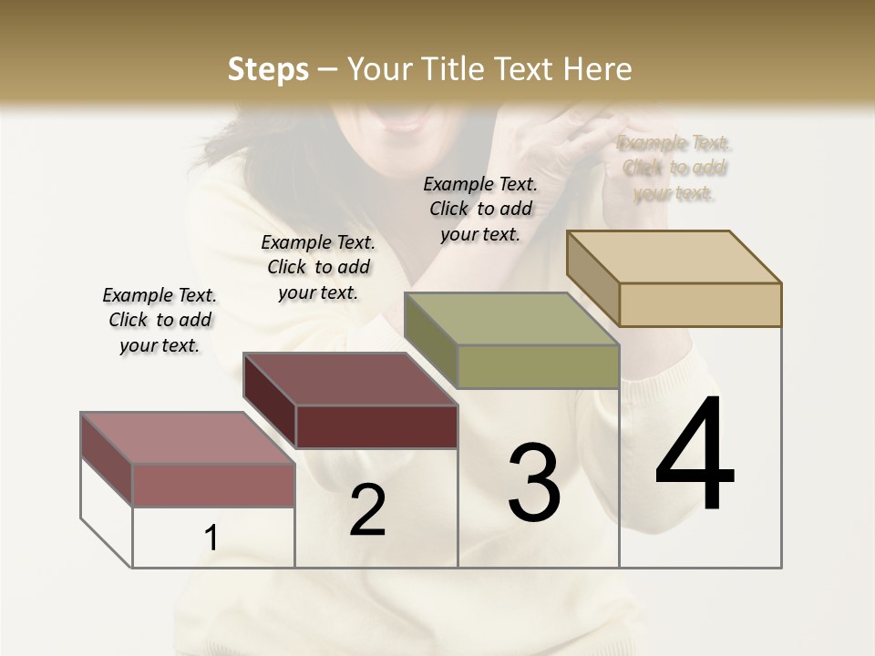 Lucky, Wealthy Woman Excitedly Holding Group Of Twenty Dollar Bills PowerPoint Template