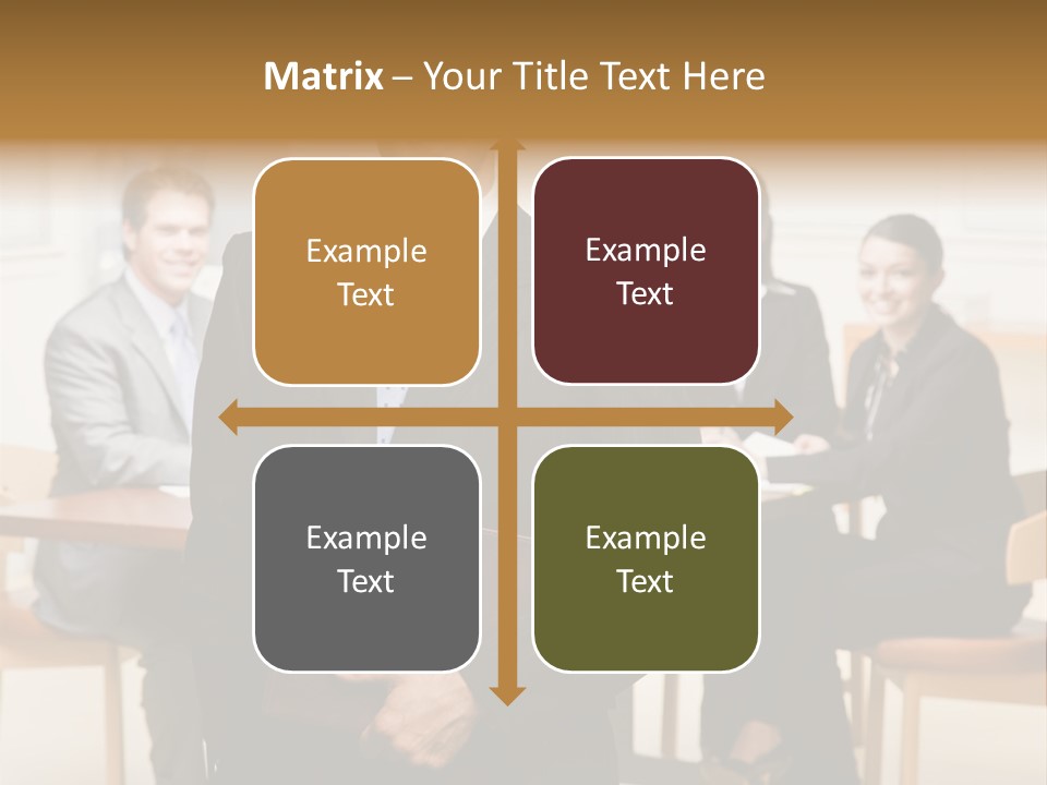 Confident Businessman With Notebook And Co-Workers In Conference Room PowerPoint Template