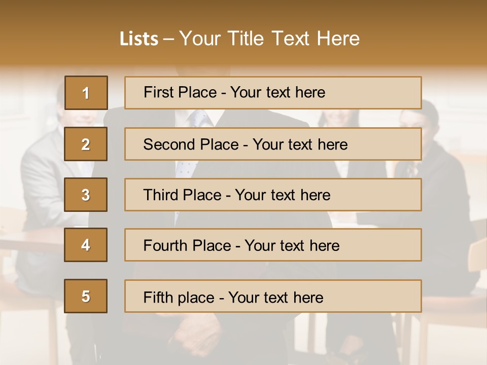 Confident Businessman With Notebook And Co-Workers In Conference Room PowerPoint Template