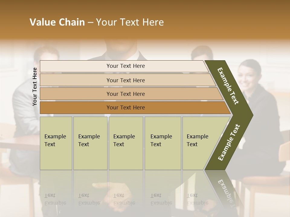 Confident Businessman With Notebook And Co-Workers In Conference Room PowerPoint Template