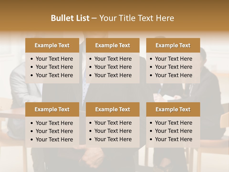 Confident Businessman With Notebook And Co-Workers In Conference Room PowerPoint Template