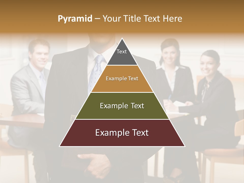 Confident Businessman With Notebook And Co-Workers In Conference Room PowerPoint Template