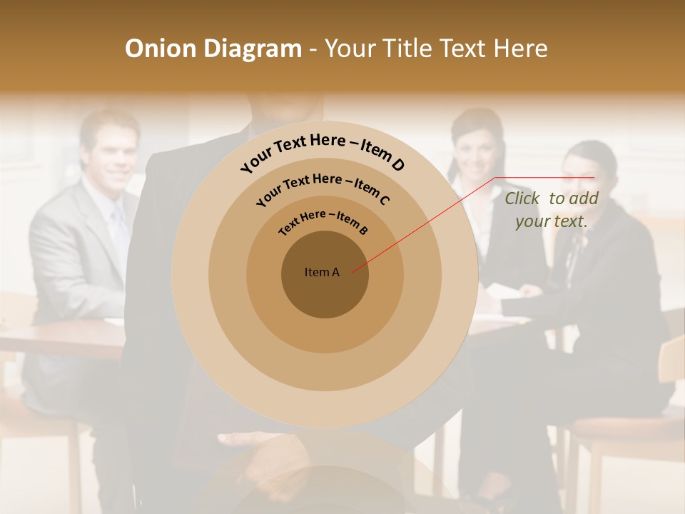 Confident Businessman With Notebook And Co-Workers In Conference Room PowerPoint Template