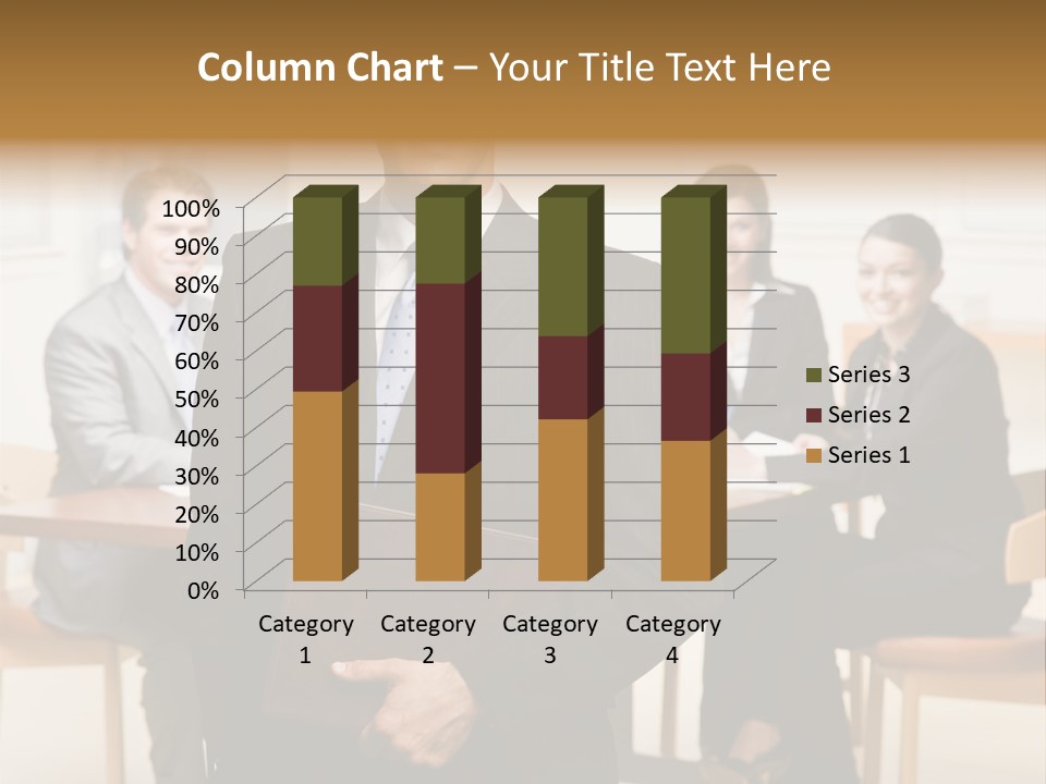 Confident Businessman With Notebook And Co-Workers In Conference Room PowerPoint Template
