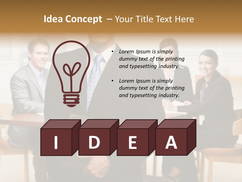 Confident Businessman With Notebook And Co-Workers In Conference Room PowerPoint Template
