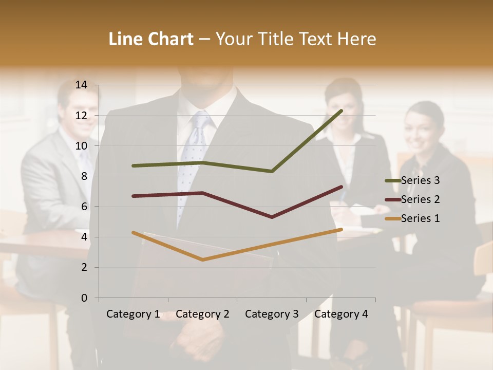Confident Businessman With Notebook And Co-Workers In Conference Room PowerPoint Template