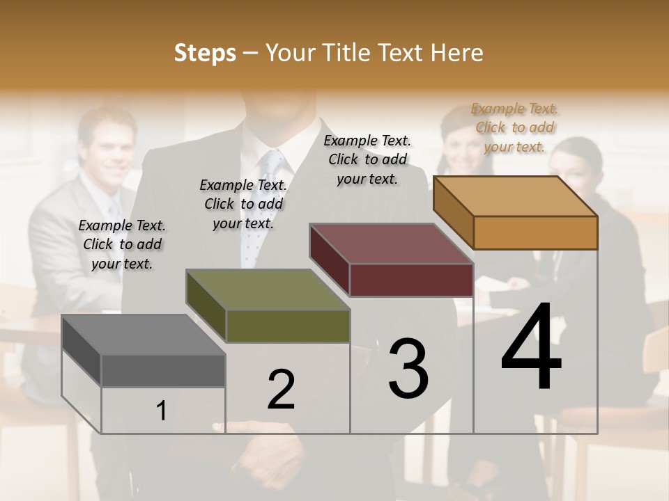Confident Businessman With Notebook And Co-Workers In Conference Room PowerPoint Template