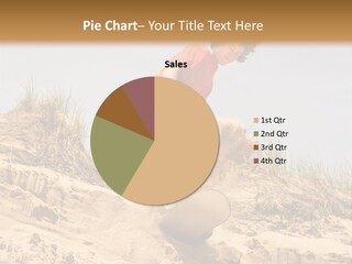 Teenager Sand Boarding Down A Sand Dune PowerPoint Template