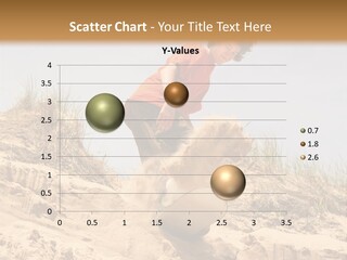 Teenager Sand Boarding Down A Sand Dune PowerPoint Template