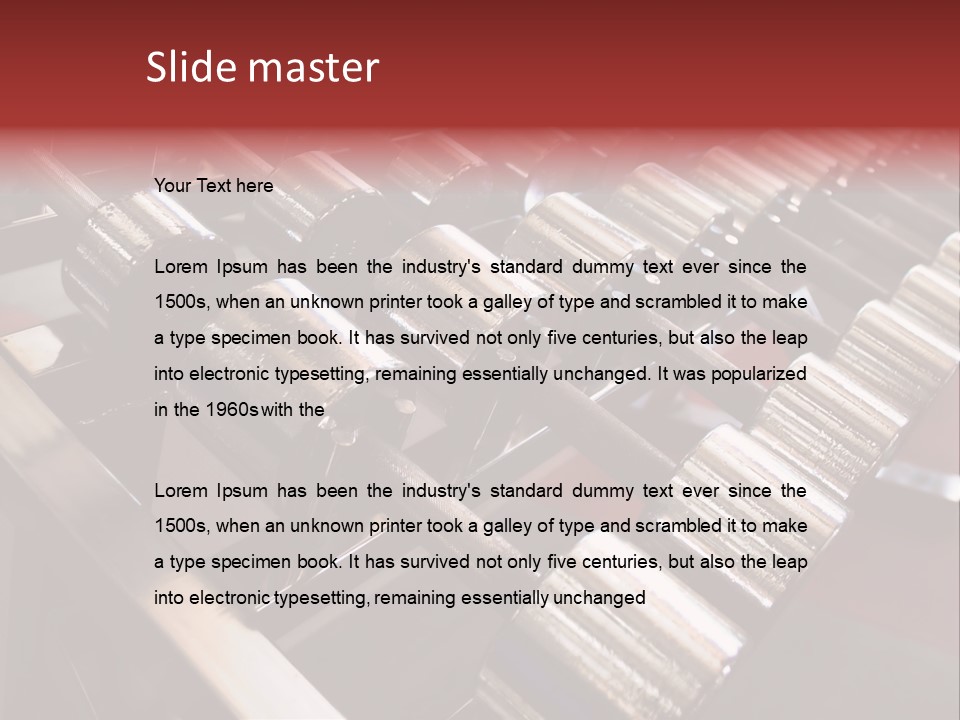 Dumbbells PowerPoint Template