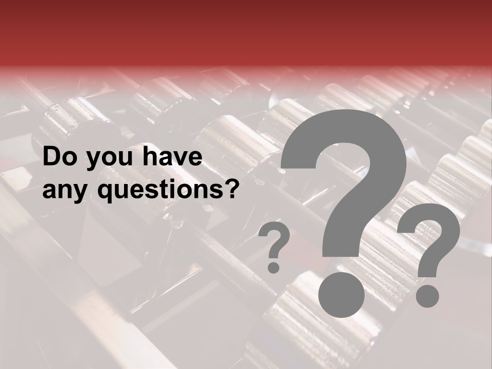 Dumbbells PowerPoint Template