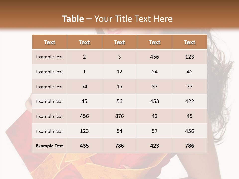 Sexy Girl Smiles And Holding A Gift In Packing PowerPoint Template