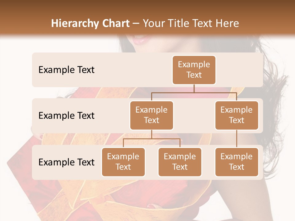 Sexy Girl Smiles And Holding A Gift In Packing PowerPoint Template