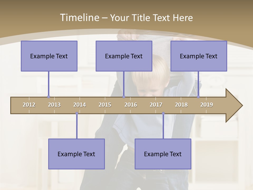 Pregnant Mother Dances Playfully With Her Son On Her Feet PowerPoint Template