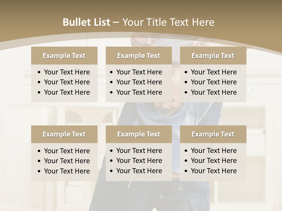 Pregnant Mother Dances Playfully With Her Son On Her Feet PowerPoint Template
