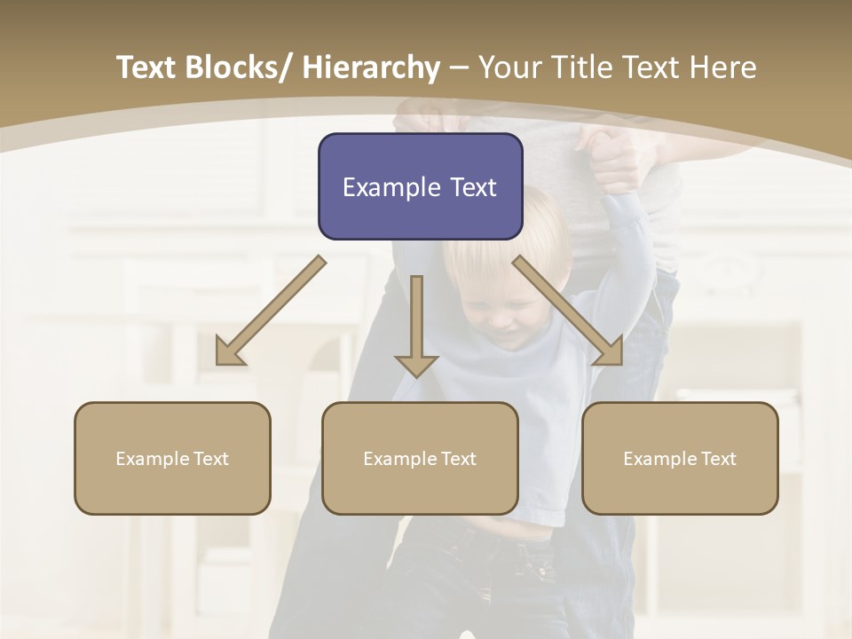Pregnant Mother Dances Playfully With Her Son On Her Feet PowerPoint Template