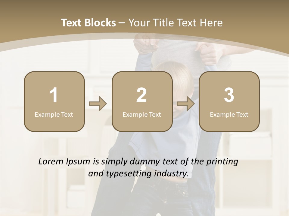 Pregnant Mother Dances Playfully With Her Son On Her Feet PowerPoint Template