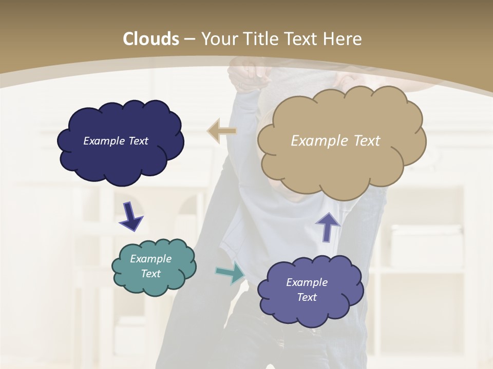 Pregnant Mother Dances Playfully With Her Son On Her Feet PowerPoint Template