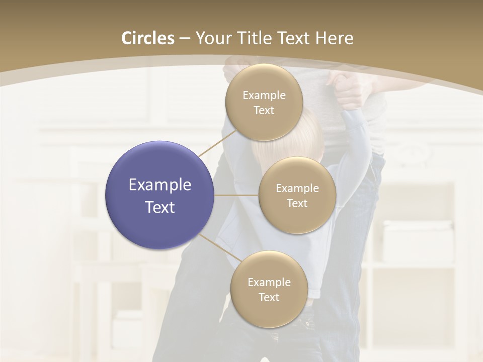 Pregnant Mother Dances Playfully With Her Son On Her Feet PowerPoint Template