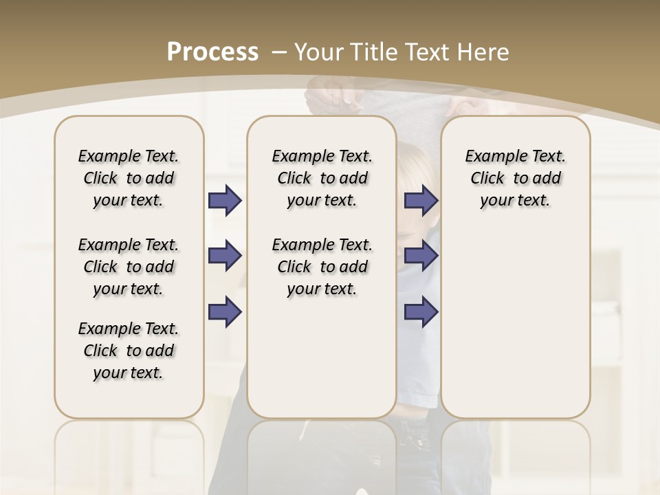 Pregnant Mother Dances Playfully With Her Son On Her Feet PowerPoint Template