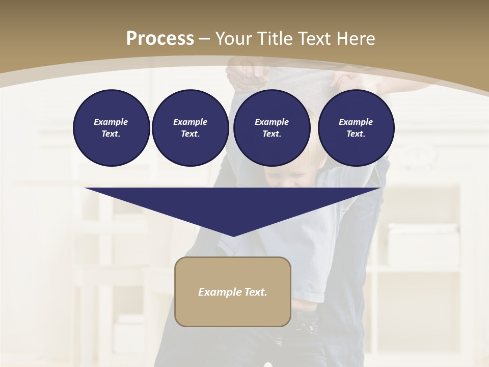 Pregnant Mother Dances Playfully With Her Son On Her Feet PowerPoint Template