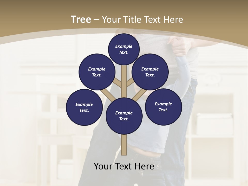 Pregnant Mother Dances Playfully With Her Son On Her Feet PowerPoint Template