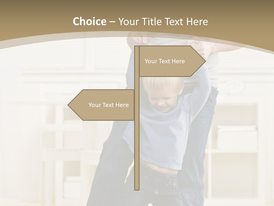 Pregnant Mother Dances Playfully With Her Son On Her Feet PowerPoint Template
