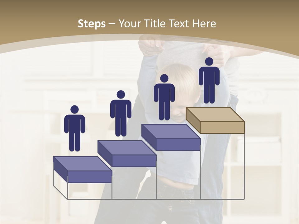 Pregnant Mother Dances Playfully With Her Son On Her Feet PowerPoint Template