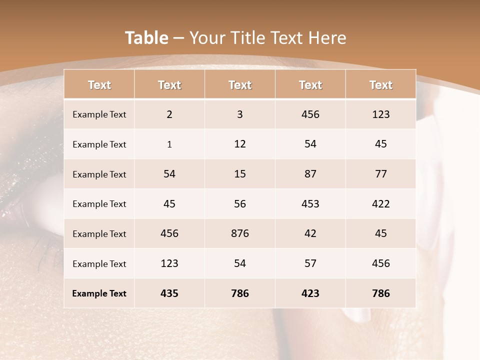 Details Of Beauty PowerPoint Template